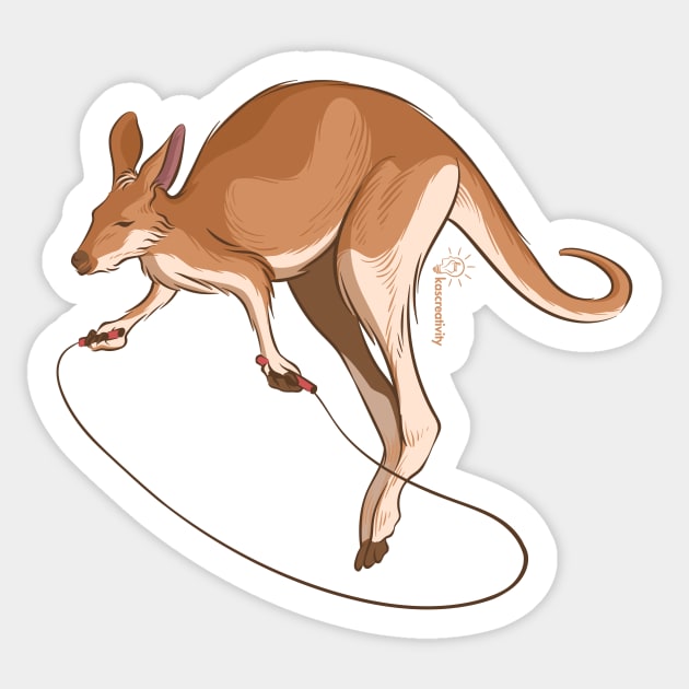 Kangarope Sticker by kascreativity